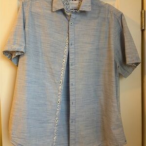 Denim & Flower Light Blue Casual Button Down Shirt